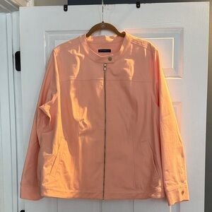 Peach Zip-Up Jacket Isaac Mizrahi 2/3 XL
